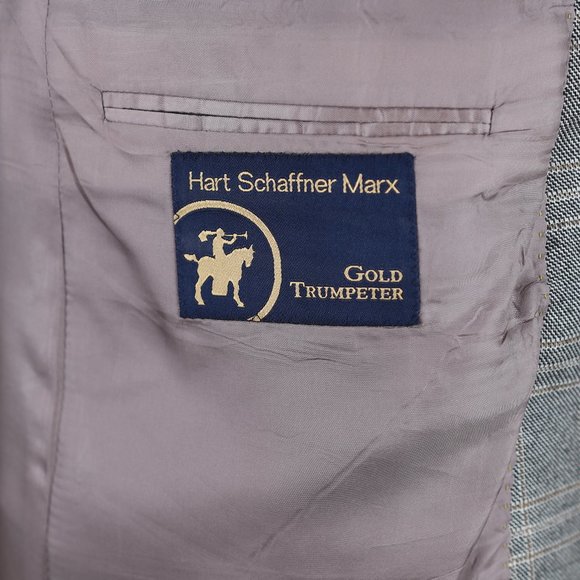 Hart Schaffner Marx Gold Trumpeter Loro Piana Worsted Cashmere Sport Coat - 44L - Picture 10 of 12